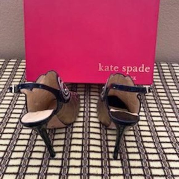 KATE SPADE MULTI-COLOR OWL DESIGN OPEN TOE HEELS - Picture 5 of 7